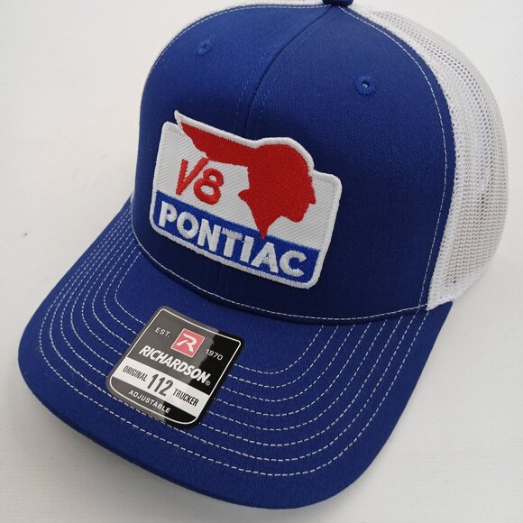 Pontiac V8 Blue and White Cap - Picture 2 of 4